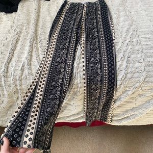 Flare pants, fitted and stretchy, never worn